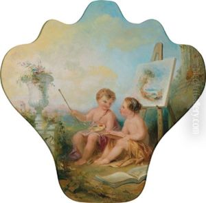 Zwei Kleine Maler by Edmond Thomas Parris