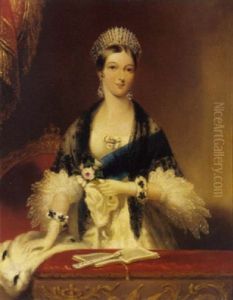 Portrait Of Queen Victoria At The Opera