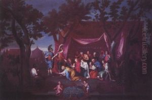 The Family Of Darius Before Alexander by Charles Parrocel