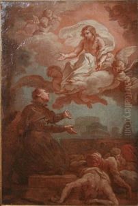 Saint Regis Invoquant Le Christ Pour La Cessation De La Peste