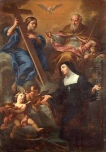 La Remise De La Regle De L'ordre A Une Sainte Religieuse (sainte Therese D'avila?)
