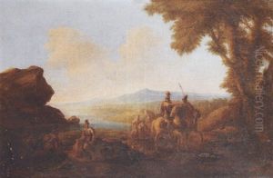 Deux Cavaliers Dans Un Paysage Ou Marius Dans Les Marais De Minturne Deux Cavaliers Dans Un Paysage Ou Marius Dans Les Marais De Minturne