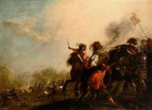 A Cavalry Engagement by Joseph Parrocel