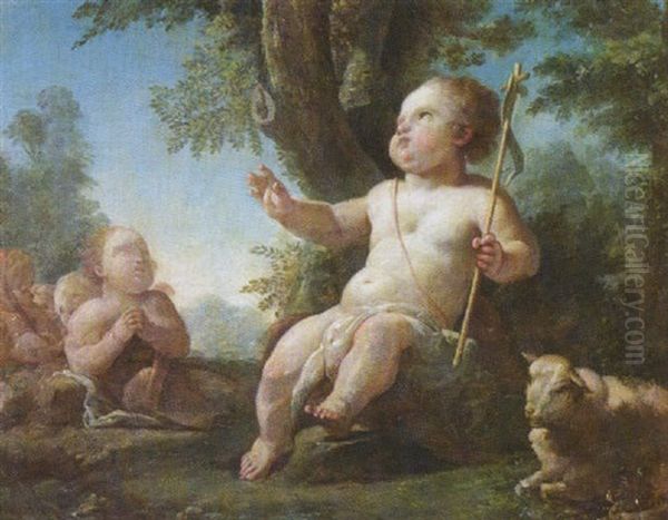 The Infant Saint John The Baptist In A Wooded Landscape - view 1