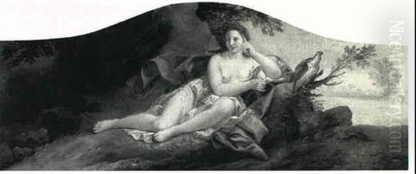 Diana Resting From The Hunt With Her Hawk - view 1