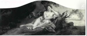 Diana Resting From The Hunt With Her Hawk