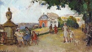 Sur La Terrasse De Saint Germain En Laye by Philippe Parrot-Lecomte