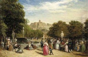Peace In Naples; Francis Ii At The Festival Of Piedigrotta In The Villa Reale, Naples, 7th September, 1859 by William Parrott