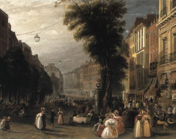 The Boulevard Des Italiens, Paris, 1848 - view 1