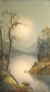 River At Dusk by William Samuel Parrott