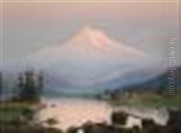 Mount Hood At Sunset - view 1