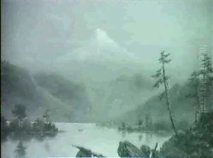 Distant View Of Mt. Hood by William Samuel Parrott