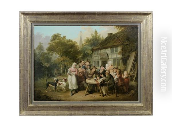Figures Outside The Red Lion Inn - view 1