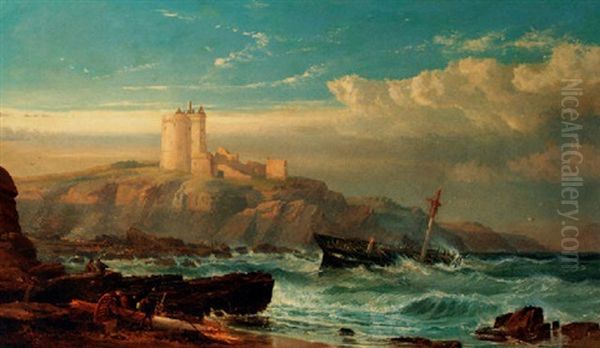 Dunstanborough Castle - view 1