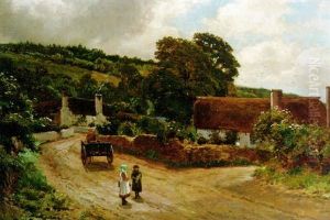 Figures In A Village Street