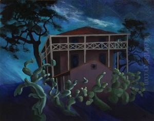 House With Cactus by Marion Randall Parsons