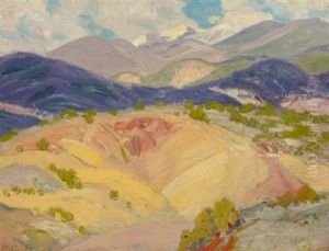 Taos Mountain Landscape by Orin Sheldon Parsons