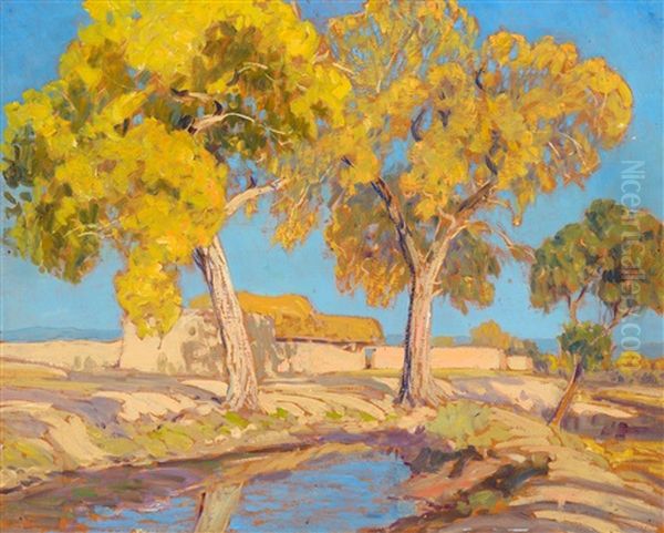 Adobes Under The Cottonwoods - view 1