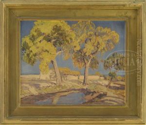 New Mexico Landscape With Adobe by Sheldon Parsons