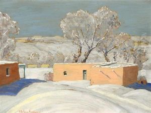 Adobes In Snow