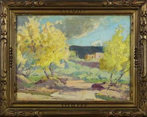 New Mexico Adobes In A Fall Landscape - view 1