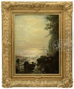 Sunlight Reflecting On The Coastal Water