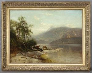 Hudson River Landscape With Cow