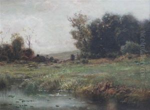 Pond Landscape by Arthur Parton