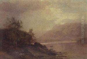 Landscape With Lake by Arthur Parton