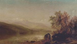 Rowboat On The Lake by Arthur Parton