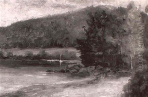 Leisurely Boating Scene In The Adirondacks - view 1