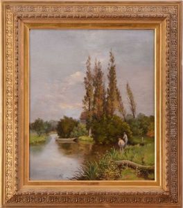 Fishing On A Stream by Ernest Parton
