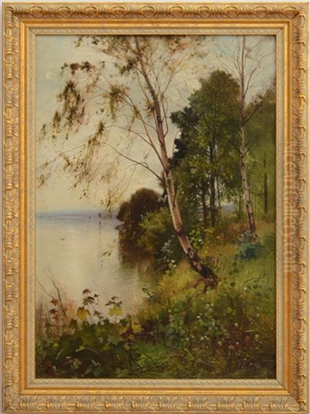 Landscape Amidst The Birches - view 1
