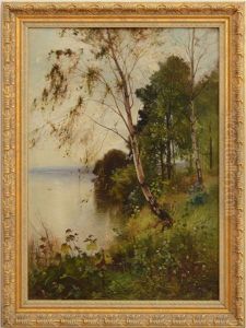 Landscape Amidst The Birches