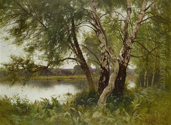 A Tranquil River Landscape - view 1