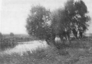 A Quiet Meadow River by Ernest Parton