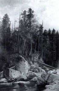 Forest Pool by Ernest Parton