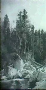Mountain Stream by Ernest Parton