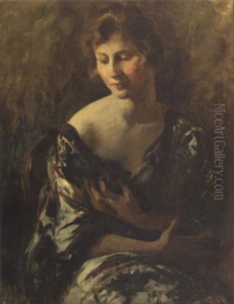 Portrait Of A Woman In Kimono Dress - view 1