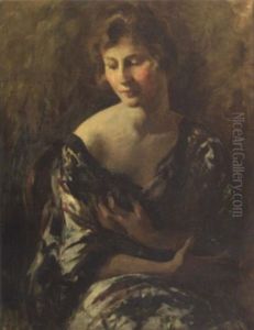 Portrait Of A Woman In Kimono Dress