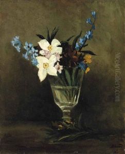 White Flowers In A Vase by Seker Ahmet Pasa