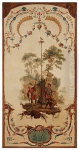 Chinoiserie With Archery by Johan Pasch the Elder