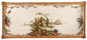 Pastoral Scene With Reading Shepherdess by Johan Pasch the Elder