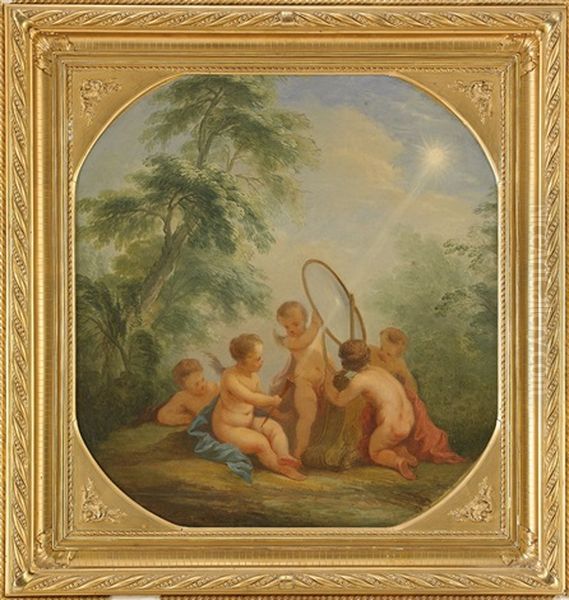 Allegori Over De Fyra Elementen - Elden - Dorroverstycke - view 1