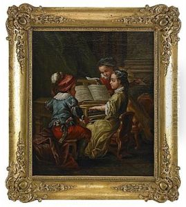 Allegori Over Musiken (+ Allegori Over Malarkonsten; Pair) by Johan Pasch the Elder
