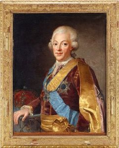 Portratt Av Gustav Iii I Lilla Serafimerdrakten Portratt Av Gustav Iii I Lilla Serafimerdrakten