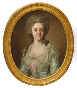 Portratt Forestallande Hedvig Ulrica Rappe, F Von Hermansson (1767-1834) by Lorenz Pasch the Younger