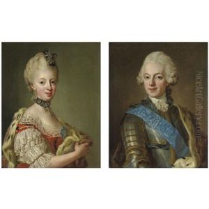 Ritratto Del Re Gustavo Iii E Della Regina Sofia Maddalena (pair) Ritratto Del Re Gustavo Iii E Della Regina Sofia Maddalena (pair)