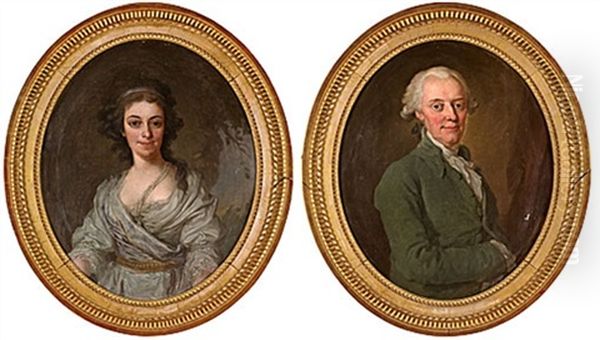 Med. Dr Henrik Gahn (+ Hans Maka Eva Katarina, F. Svedenstierna; Pair) - view 1