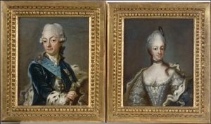 Kustaa Iii & Sofia Magdalena (pair) by Lorenz Pasch the Younger